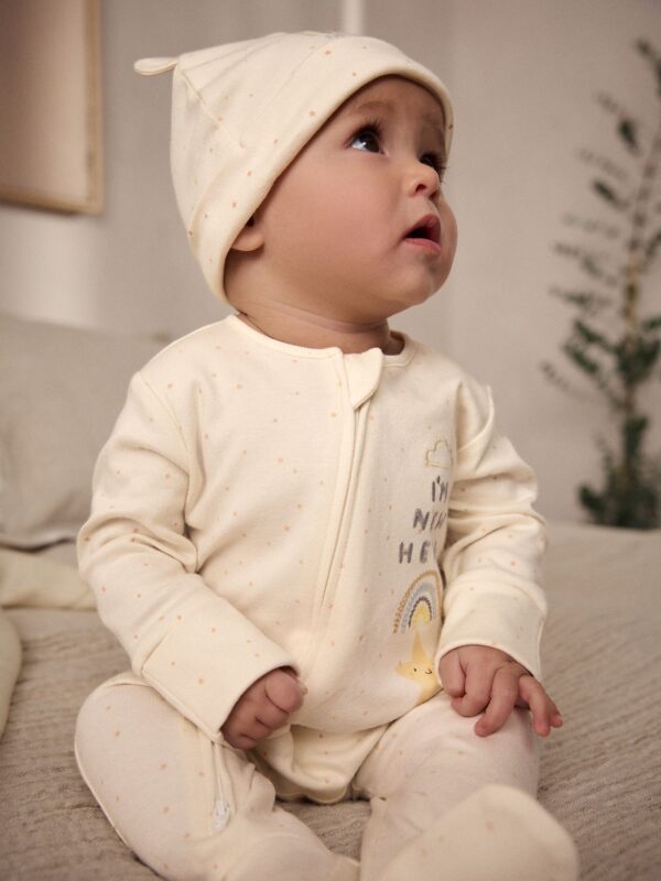 White Cotton Sleepsuit