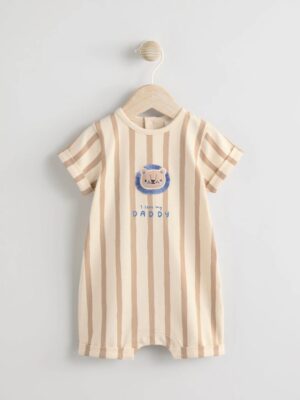 Blue Baby Jersey Romper