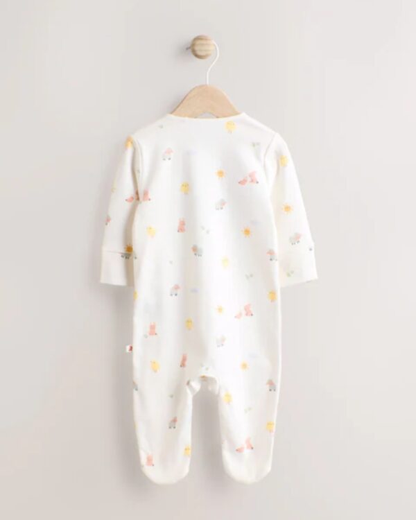 White My First Easter Baby Embroidered Sleepsuit (0-12mths)