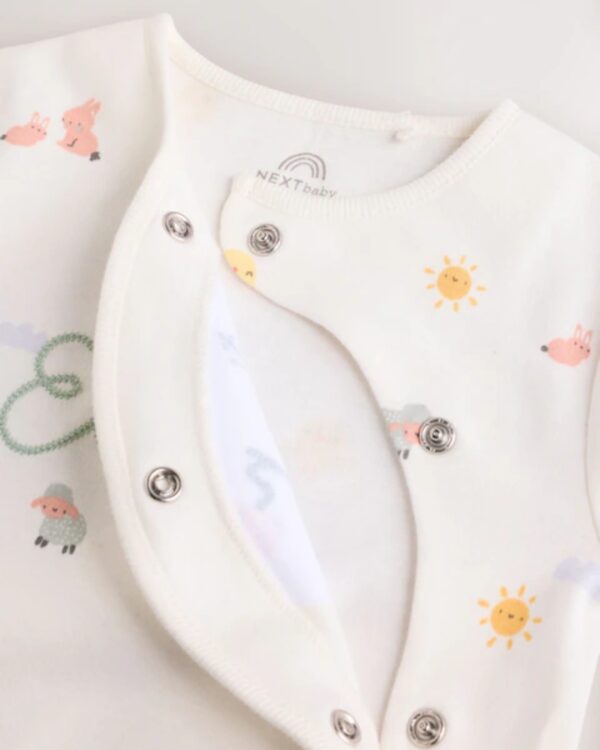 White My First Easter Baby Embroidered Sleepsuit (0-12mths) - Image 4