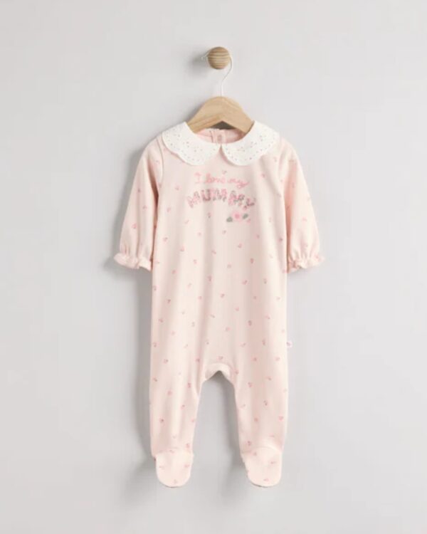 Pink Mummy Baby Family 100% Cotton Sleepsuit (0-2yrs) - Image 3