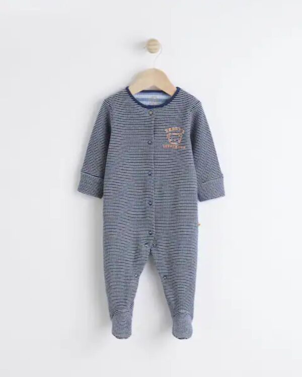 Navy Blue Daddy Baby Family 100% Cotton Sleepsuit