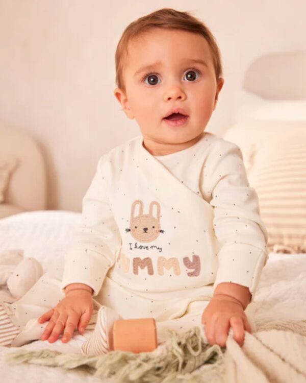 Mummy Neutral 100% Cotton Family Sleepsuit (0-18mths) - Image 3