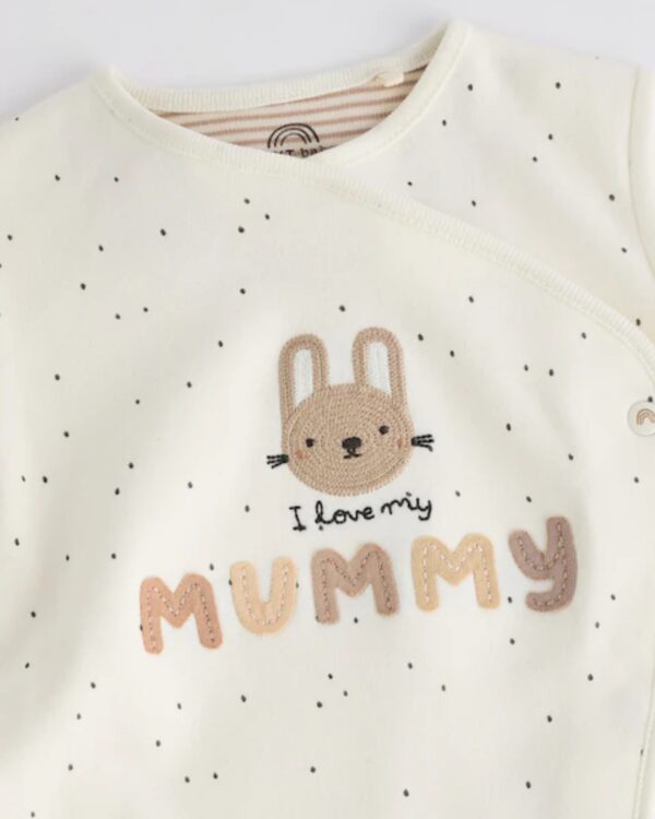 Mummy Neutral 100% Cotton Family Sleepsuit (0-18mths) - Image 5