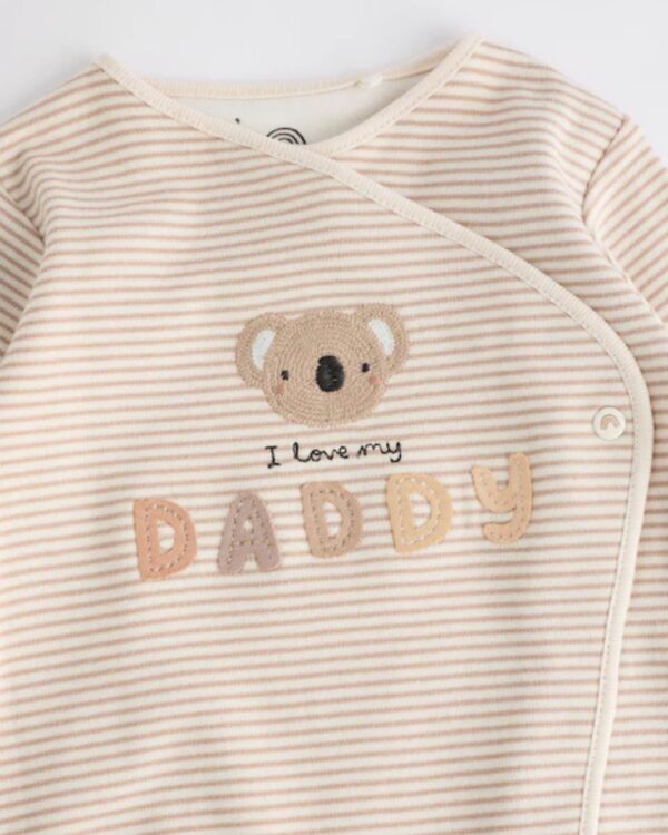 Daddy Neutral 100% Cotton Family Sleepsuit (0-18mths) - Image 5