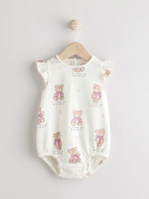 White I Love My Mummy Baby Bloomer 100% Cotton Romper