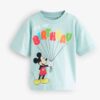 Blue Mickey Mouse Short Sleeve Birthday T-Shirt