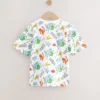 White All Over Print Pokémon Sequin Short Sleeve T-Shirt