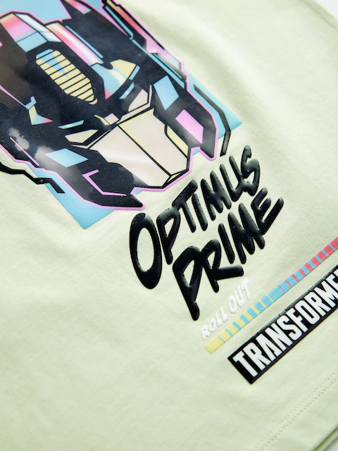 Mint Green Transformers Licensed T-Shirt