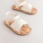 White Broderie Sandals