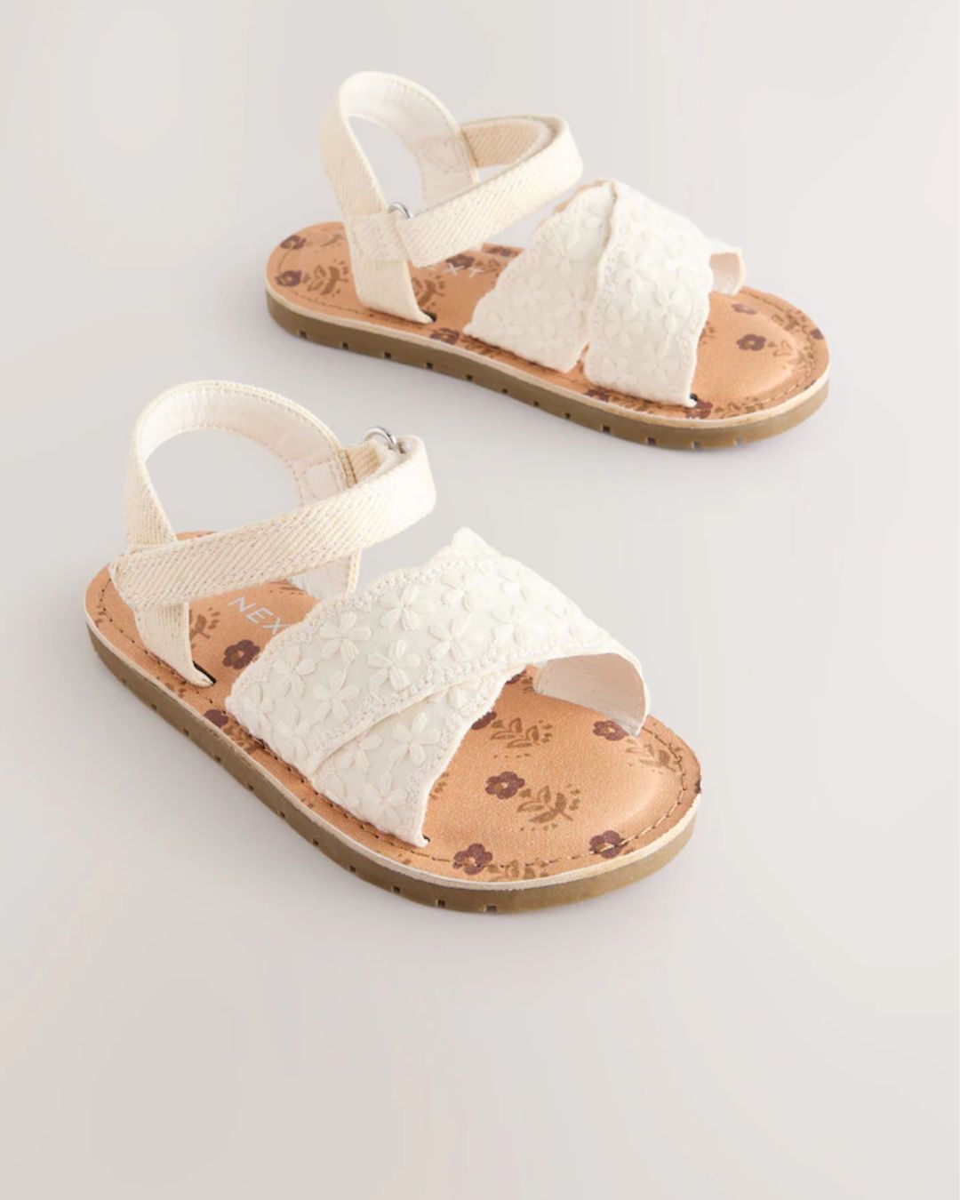 White Broderie Sandals