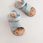 Blue Broderie Sandals