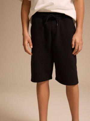 Black Regular Fit Basic Shorts