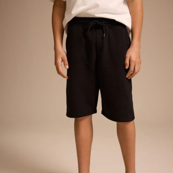 Black Regular Fit Basic Shorts
