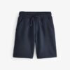 Blue Dark Navy Regular Fit Basic Shorts