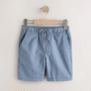 Dusty Blue Single Pull-On Shorts