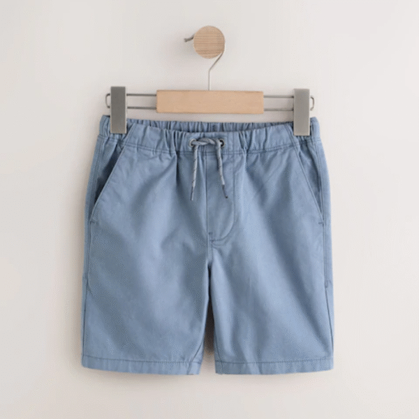 Dusty Blue Single Pull-On Shorts