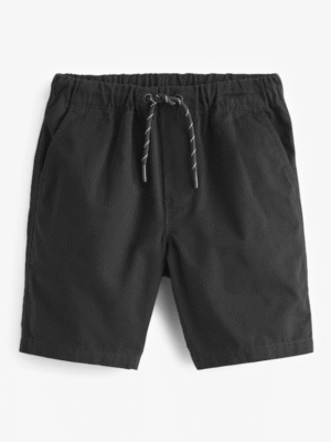 Black Single Pull-On Shorts