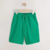 Bottle Green Regular Fit Basic Shorts