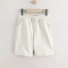 Cream Regular Fit Basic Shorts