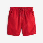 Red Single Pull-On Shorts
