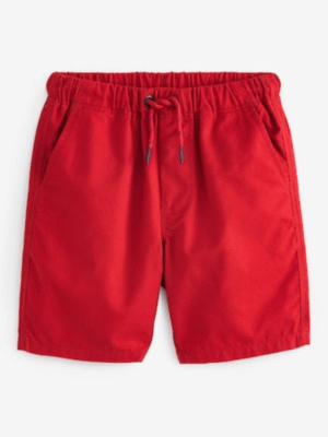 Red Single Pull-On Shorts