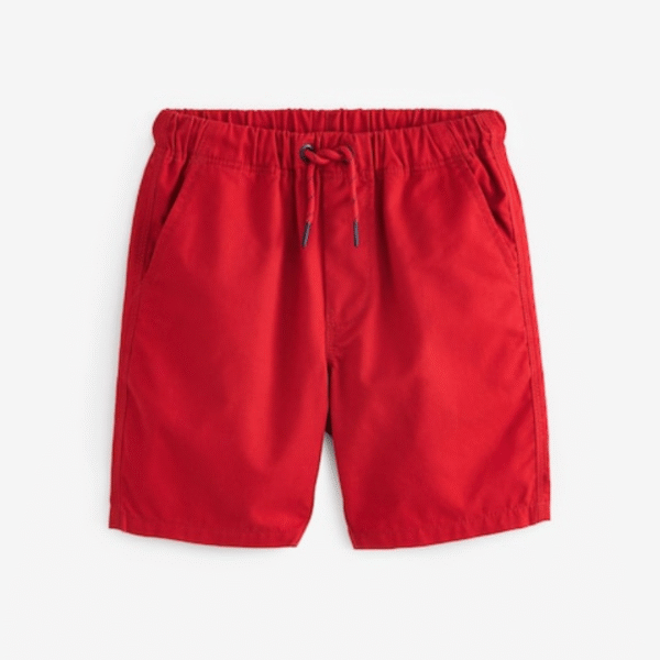 Red Single Pull-On Shorts