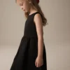 Black Scuba Bow Dress