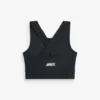 Black Sports Crop Top