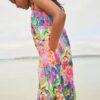 Multi Floral Print 100% Cotton Wide Leg Jumpsuit
