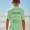 Mint Green Short Sleeve Rash Vest