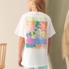 Blue Oversized T-Shirt And Cycle Shorts Top & Shorts Set