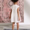 White Crochet Trim Summer Dress