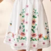 White Embroidered Summer Dress