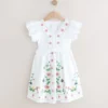 White Embroidered Summer Dress