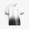 Black and White Ombre Short Sleeve Rash Vest