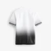 Black and White Ombre Short Sleeve Rash Vest