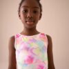 Multi Pink Heart Sports Crop Top