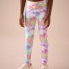 Multi Pink Heart Sports Leggings