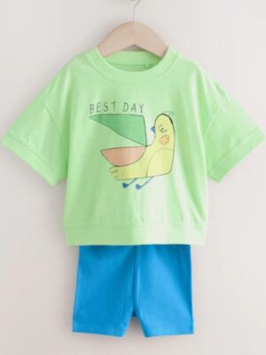 green-bird-short-sleeve-t-shirt-and-cycle-shorts-set
