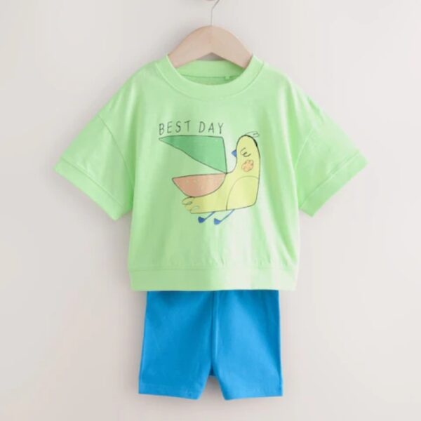 green-bird-short-sleeve-t-shirt-and-cycle-shorts-set