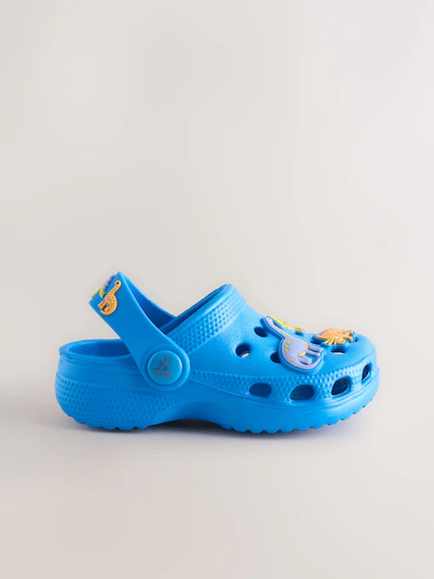 Blue Dinosaur Character Clogs