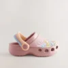 Rust Brown/Pink Safari Character Clogs