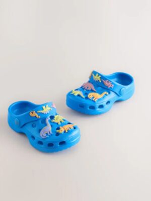 Blue Dinosaur Character Clogs