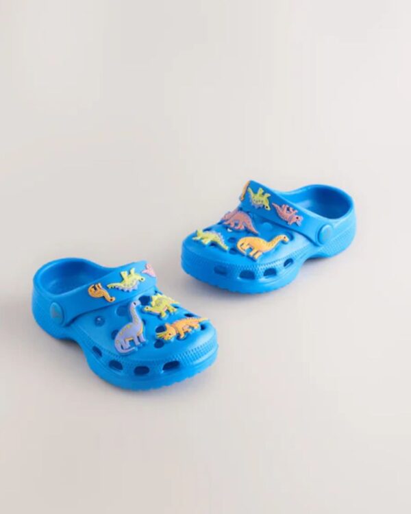 Blue Dinosaur Character Clogs