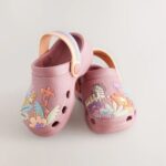 Rust Brown/Pink Safari Character Clogs
