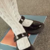 Black Patent Junior School Mary Jane Shoes
