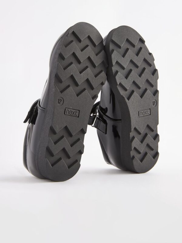 Black Patent Junior School Mary Jane Shoes