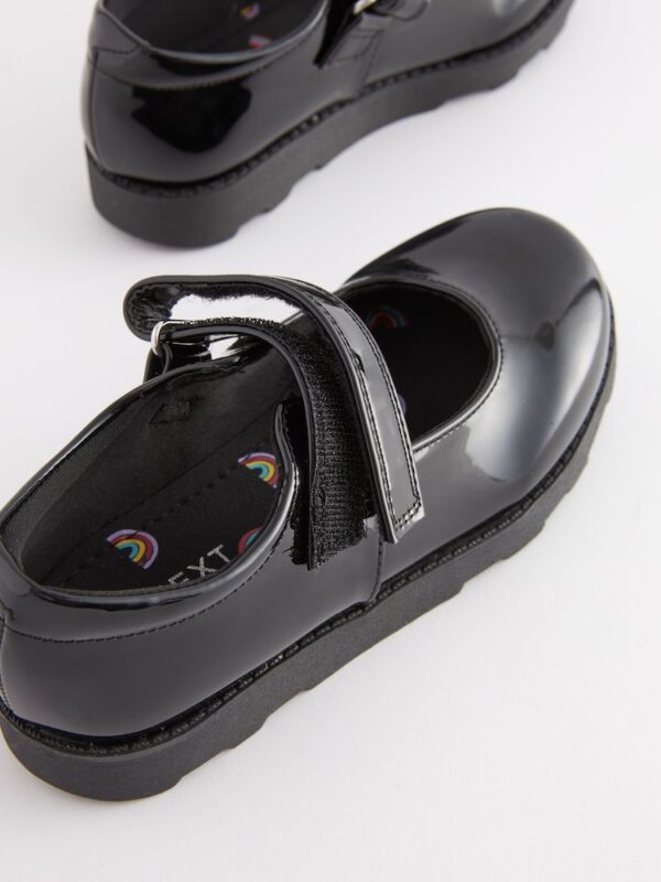Black Patent Junior School Mary Jane Shoes