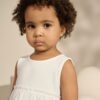 Cream Broderie Vest and Cycle Shorts Set